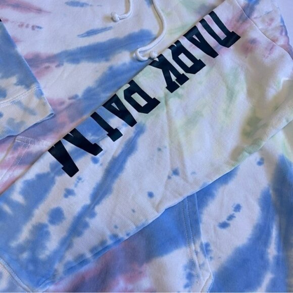 TNA Rainbow 1984 Tie Dye Hooded Sweatshirt US M - Picture 4 of 9